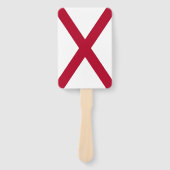 Reeks handventilatoren met vlag van Alabama, Veren Handwaaier (Voorkant)