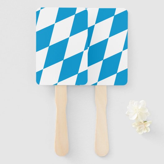 Reeks handventilatoren met vlag van Beieren, Duits Handwaaier (Voorkant en achterkant)