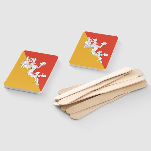 Reeks handventilatoren met vlag van Bhutan Handwaaier (Niet-gemonteerd)