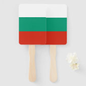 Reeks handventilatoren met vlag van Bulgarije Handwaaier (Voorkant en achterkant)
