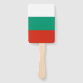 Reeks handventilatoren met vlag van Bulgarije Handwaaier