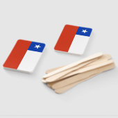 Reeks handventilatoren met vlag van Chili Handwaaier (Niet-gemonteerd)
