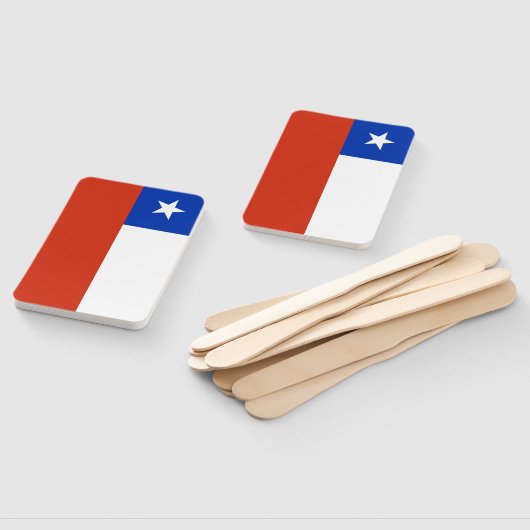 Reeks handventilatoren met vlag van Chili Handwaaier (Niet-gemonteerd)