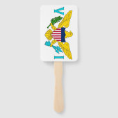 Reeks handventilatoren met vlag van de Maagdeneila Handwaaier (Achterkant)