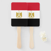 Reeks handventilatoren met vlag van Egypte Handwaaier (Voorkant en achterkant)