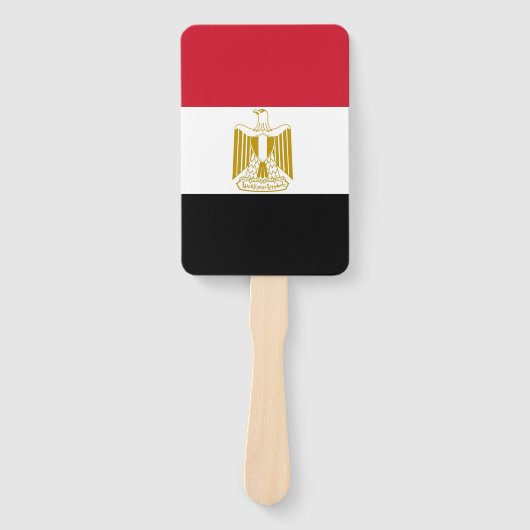 Reeks handventilatoren met vlag van Egypte Handwaaier (Voorkant)