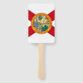 Reeks handventilatoren met vlag van Florida, VS Handwaaier (Achterkant)