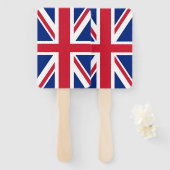 Reeks handventilatoren met vlag van het Verenigd K Handwaaier (Voorkant en achterkant)