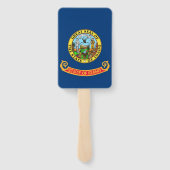 Reeks handventilatoren met vlag van Idaho State, V Handwaaier (Achterkant)