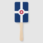 Reeks handventilatoren met vlag van Indianapolis Handwaaier (Achterkant)