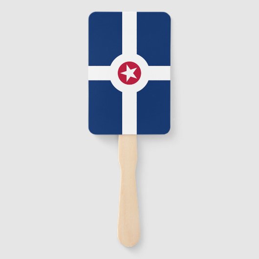 Reeks handventilatoren met vlag van Indianapolis Handwaaier (Achterkant)