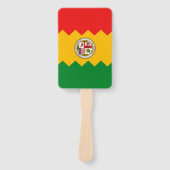 Reeks handventilatoren met vlag van Los Angeles, V Handwaaier (Voorkant)