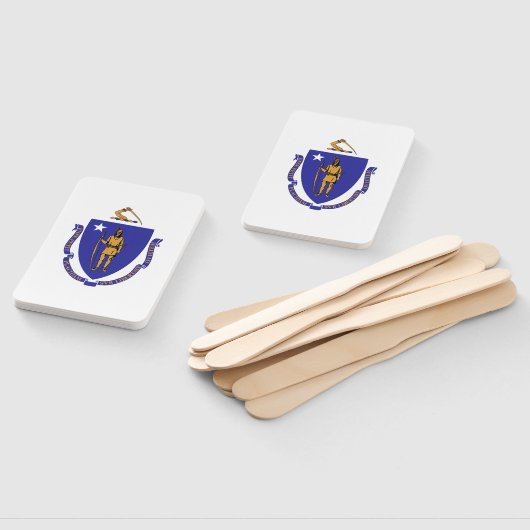 Reeks handventilatoren met vlag van Massachusetts, Handwaaier (Niet-gemonteerd)