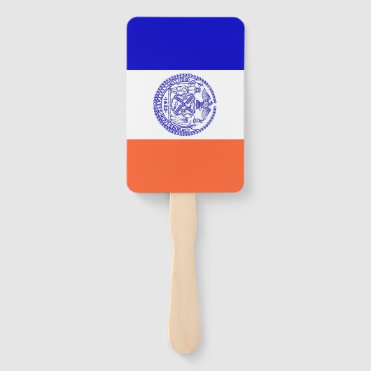 Reeks handventilatoren met vlag van New York City, Handwaaier (Achterkant)