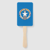 Reeks handventilatoren met vlag van Noordelijke Ma Handwaaier (Achterkant)