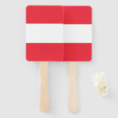 Reeks handventilatoren met vlag van Oostenrijk Handwaaier (Voorkant en achterkant)