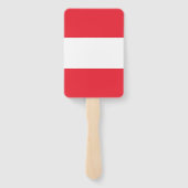 Reeks handventilatoren met vlag van Oostenrijk Handwaaier (Achterkant)