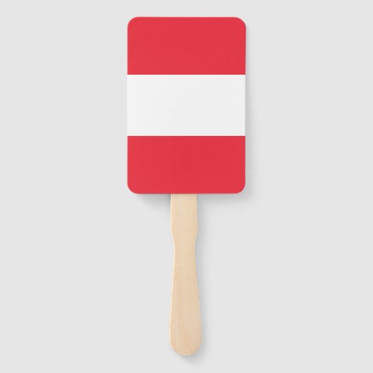 Reeks handventilatoren met vlag van Oostenrijk Handwaaier (Achterkant)