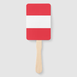 Reeks handventilatoren met vlag van Oostenrijk Handwaaier