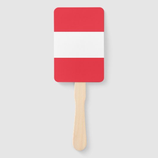 Reeks handventilatoren met vlag van Oostenrijk Handwaaier (Voorkant)