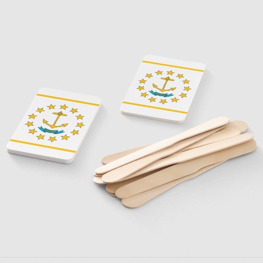 Reeks handventilatoren met vlag van Rhode Island,  Handwaaier (Niet-gemonteerd)