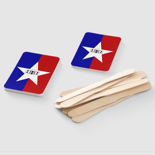 Reeks handventilatoren met vlag van San Antonio Handwaaier (Niet-gemonteerd)