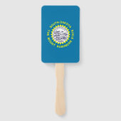 Reeks handventilatoren met vlag van South Dakota,  Handwaaier (Achterkant)