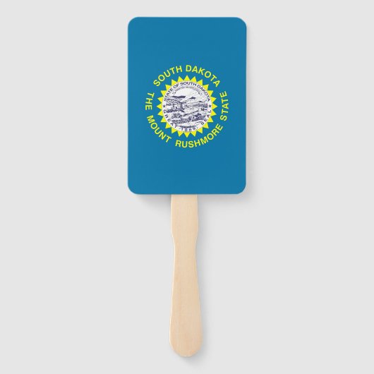 Reeks handventilatoren met vlag van South Dakota,  Handwaaier (Achterkant)