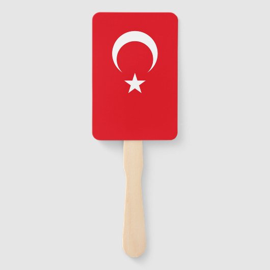 Reeks handventilatoren met vlag van Turkije Handwaaier (Achterkant)