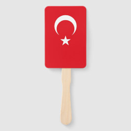 Reeks handventilatoren met vlag van Turkije Handwaaier