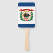 Reeks handventilatoren met vlag van West Virginia, Handwaaier (Voorkant)