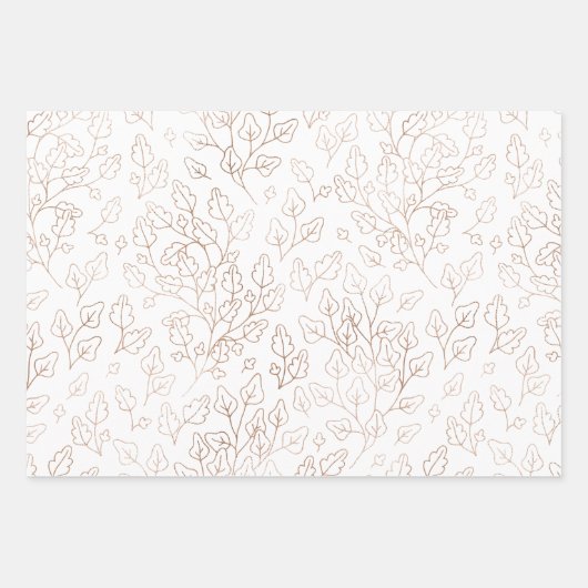 Reeks herfst ompakken papier van 3 vellen (Voorkant 3)