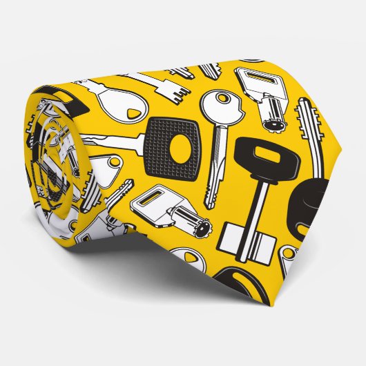 Reeks het Patroon van Sleutels Stropdas (Opgerold)