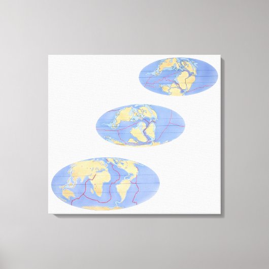 reeks illustraties van de aarde canvas afdruk (Voorkant)