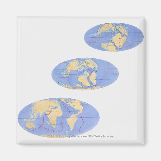 reeks illustraties van de aarde magneet (Voorkant)