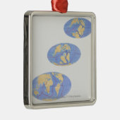 reeks illustraties van de aarde metalen ornament (Rechts)