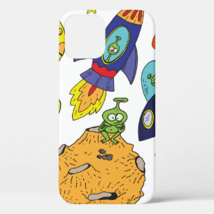 Reeks illustraties van de cartoon over ruimte in h Case-Mate iPhone case