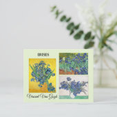Reeks Iris van Vincent Van Gogh Briefkaart (Staand voorkant)