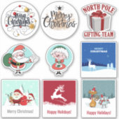 Reeks Kerst stickers (Voorkant)