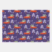 Reeks kerstboompapier voor het winkelen van winkel inpakpapier vel (Voorkant)