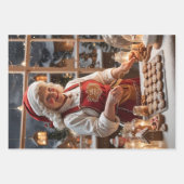 Reeks kerstpapier van 3 inpakpapier vel (Voorkant 3)