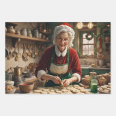 Reeks kerstpapier van 3 inpakpapier vel (Voorkant 2)