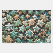 Reeks kerstpapier van 3 inpakpapier vel (Voorkant 3)