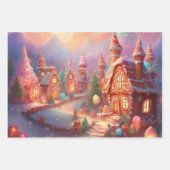 Reeks kerstpapier van 3 inpakpapier vel (Voorkant 2)