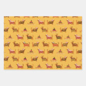 Reeks kerstpapier voor de onmiddellijke verpakking inpakpapier vel (Voorkant 3)