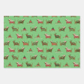 Reeks kerstpapier voor de onmiddellijke verpakking inpakpapier vel (Voorkant 2)