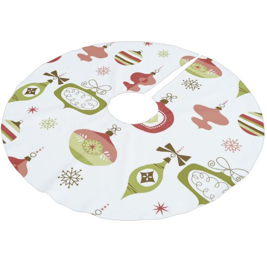 Reeks kerstversieringen met Retro Kerstboom Rok (Gekanteld)