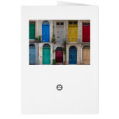 Reeks kleurrijke voordeuren op Malta (Achterkant)