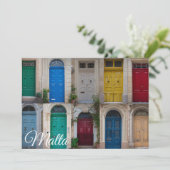 Reeks kleurrijke voordeuren op Malta (Staand voorkant)