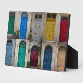 Reeks kleurrijke voordeuren op Malta Fotoplaat (Zijkant)